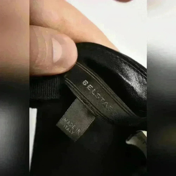 NWT FW14 BELSTAFF Black Satin Poly Bustier Mini Cocktail Dress 40EU Small Italy - Picture 8 of 11